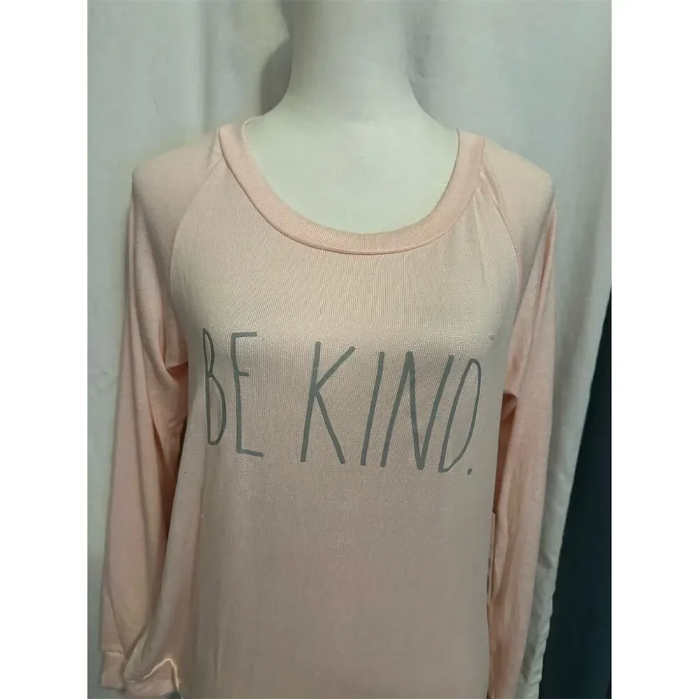 Rae Dunn "Be Kind" Women's Loungewear Set Leopard Print Size L - Picture 2 of 8